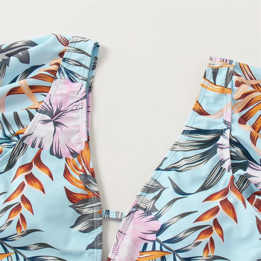 Tropical Leaf Family Swimsuits