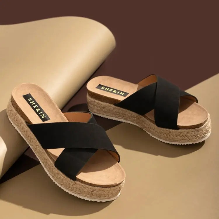 Gold Slippers Women Slides