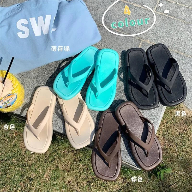 Square Head Flip Flops