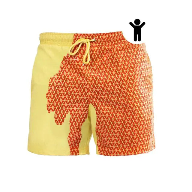 Water Change Color Beach Trunks -children