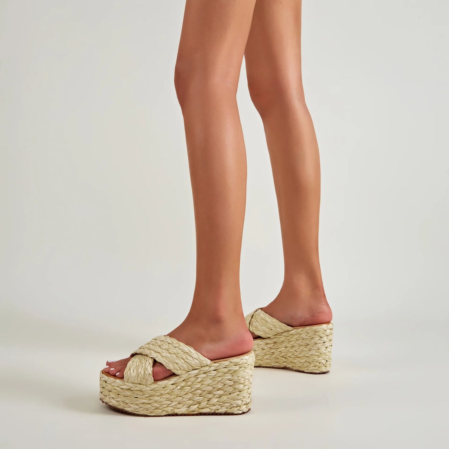 Braided Hemp Rope Wedge Slipper