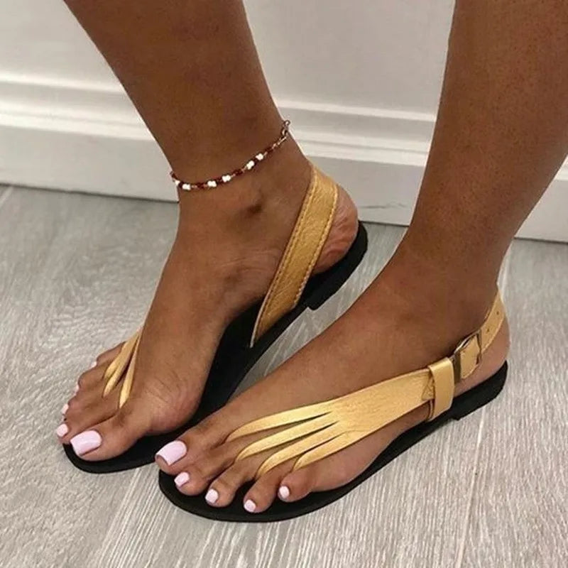 Buckle Claw Sandals