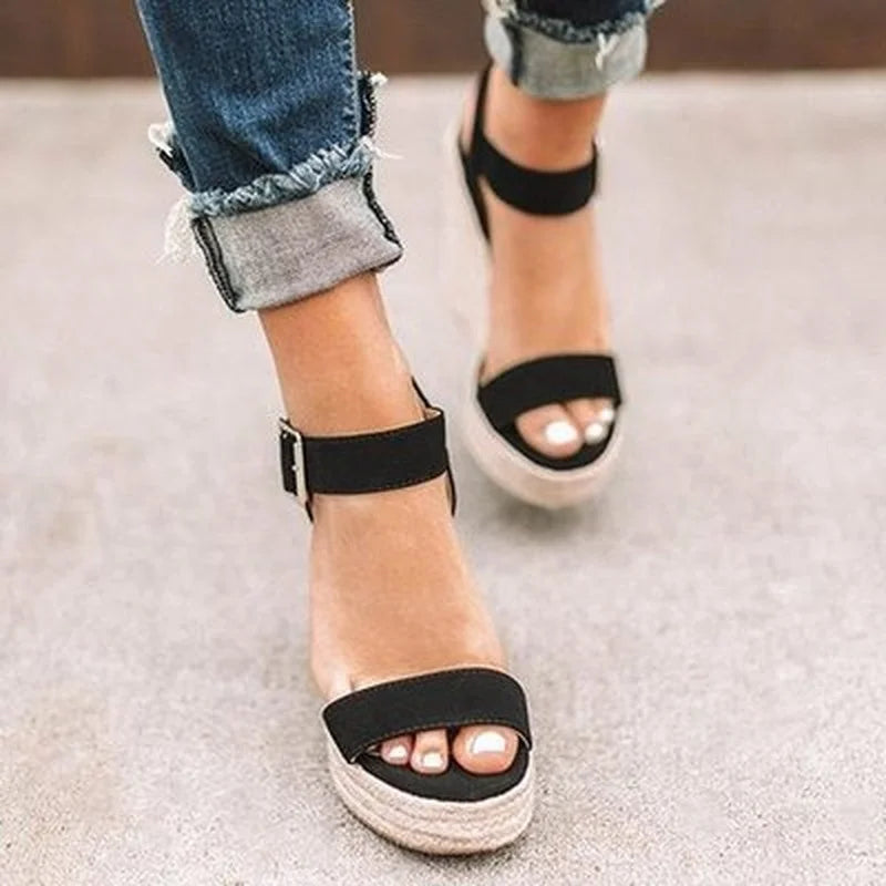 High Heel Wedge Sandals