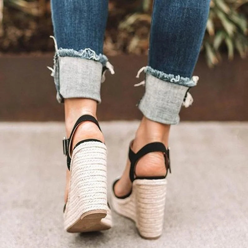 High Heel Wedge Sandals