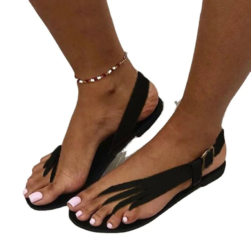 Buckle Claw Sandals