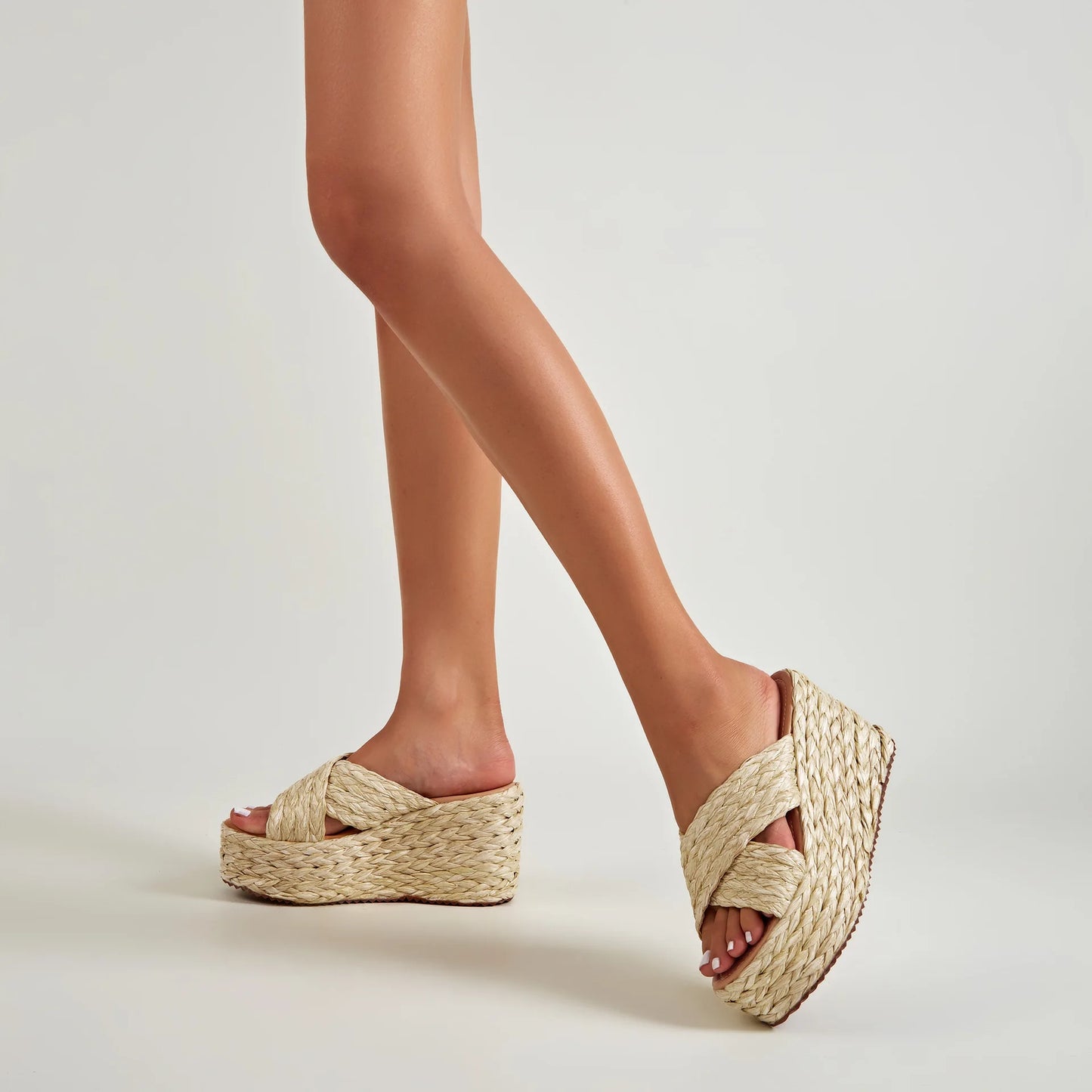 Braided Hemp Rope Wedge Slipper