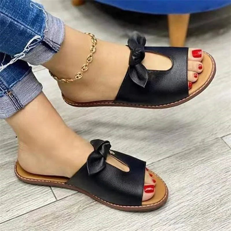 Fashion Bow Female Slippers