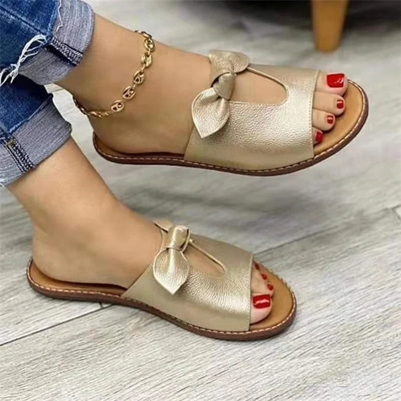 Fashion Bow Female Slippers