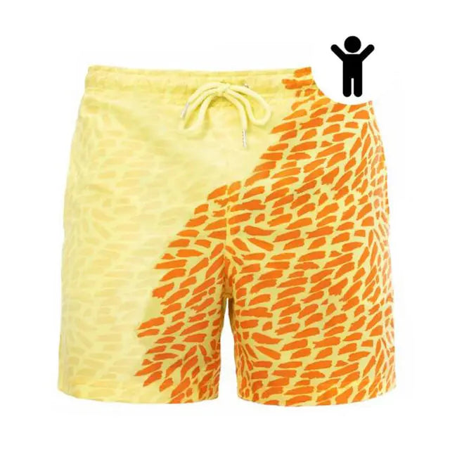 Water Change Color Beach Trunks -children