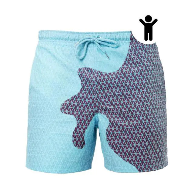 Water Change Color Beach Trunks -children