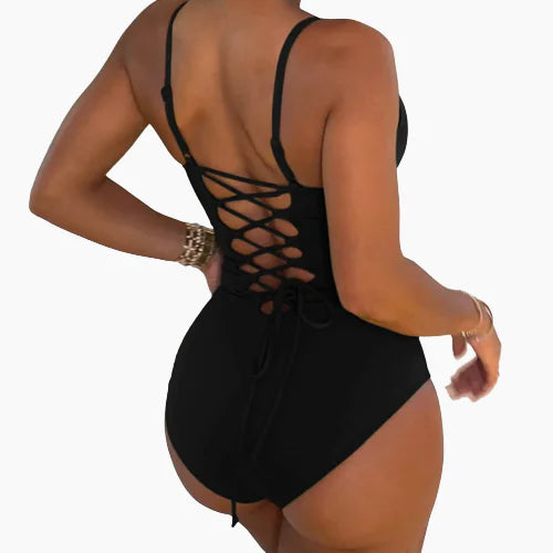 Criss Cross Back Swim Suit